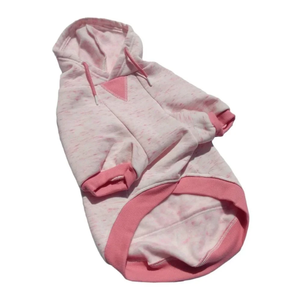YOULY Trailblazer Extra Large Pink Space Dye Dog Hoodie with Pocket New Pet Appa